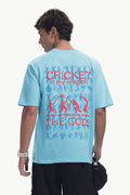 Puff Print Cricket Oversized T-Shirt