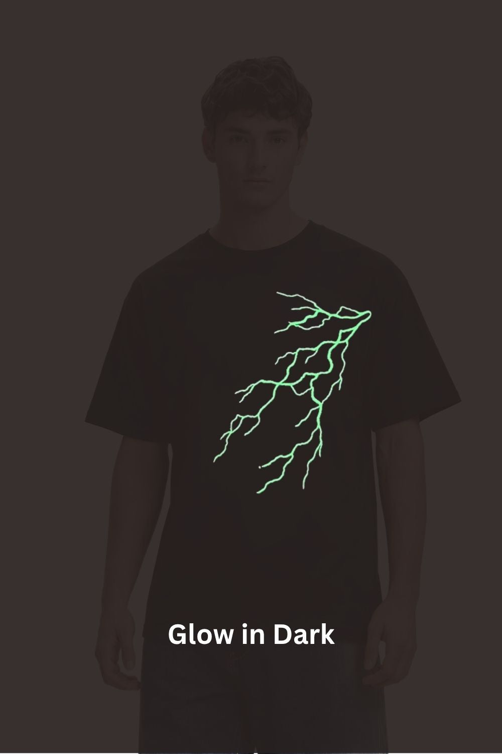 Night Glow Oversized T-Shirt-Thunder