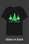 Kids Night Glow TShirt - Air Force
