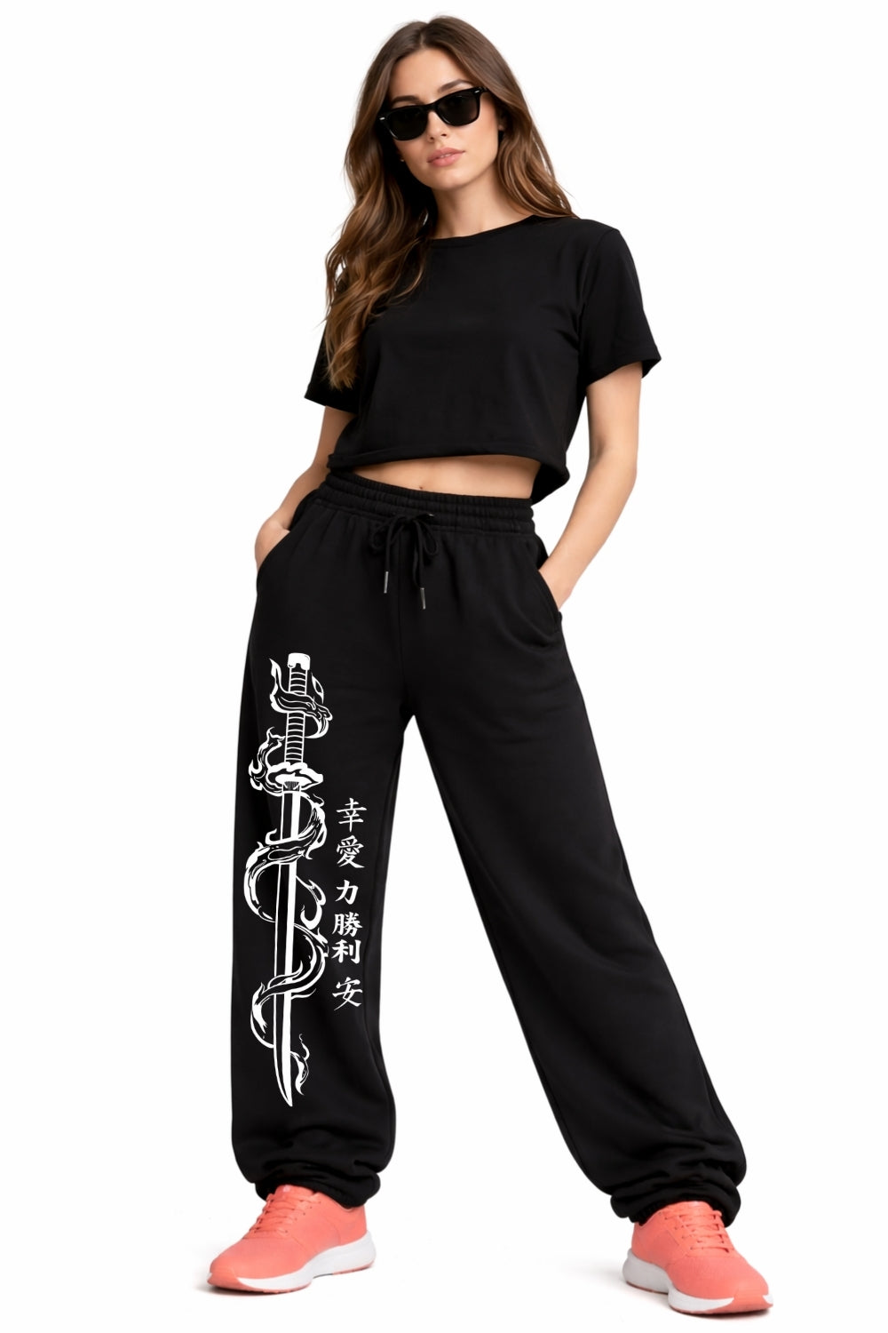 Women Cotton Baggy Pant-Sword