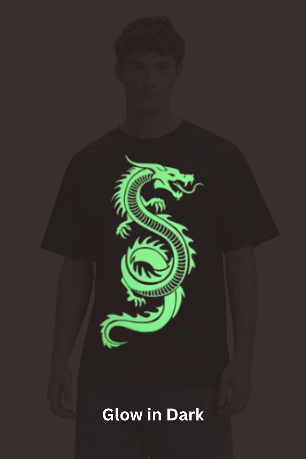 Night Glow Oversized T-Shirt-Dragon
