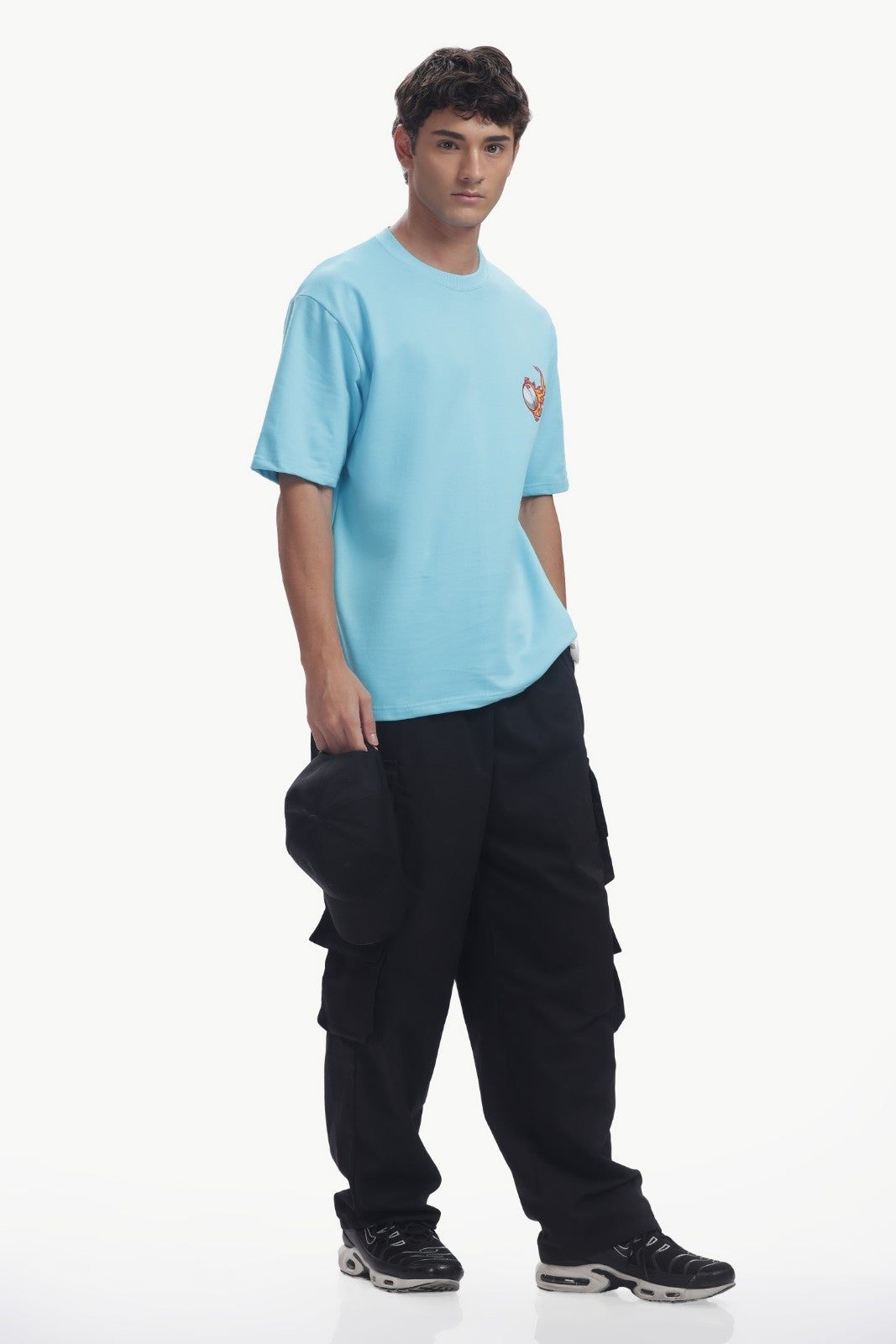 Puff Print Cricket Oversized T-Shirt