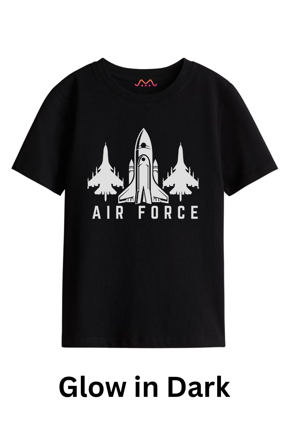 Kids Night Glow TShirt - Air Force