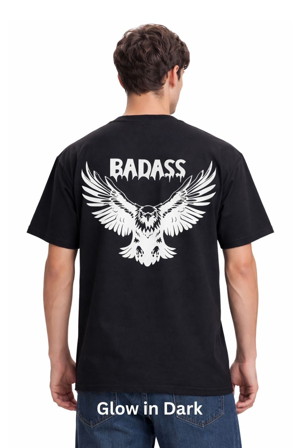 Night Glow Oversized T-Shirt-Eagle