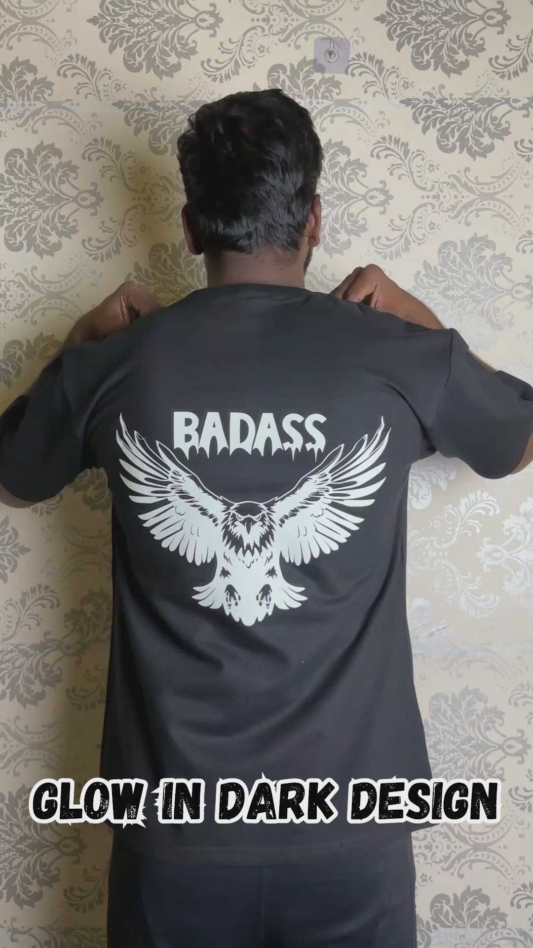 Night Glow Oversized T-Shirt-Eagle